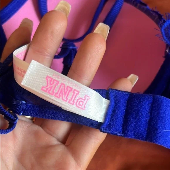 Vibrant Blue Lace Bra - Picture 6 of 6